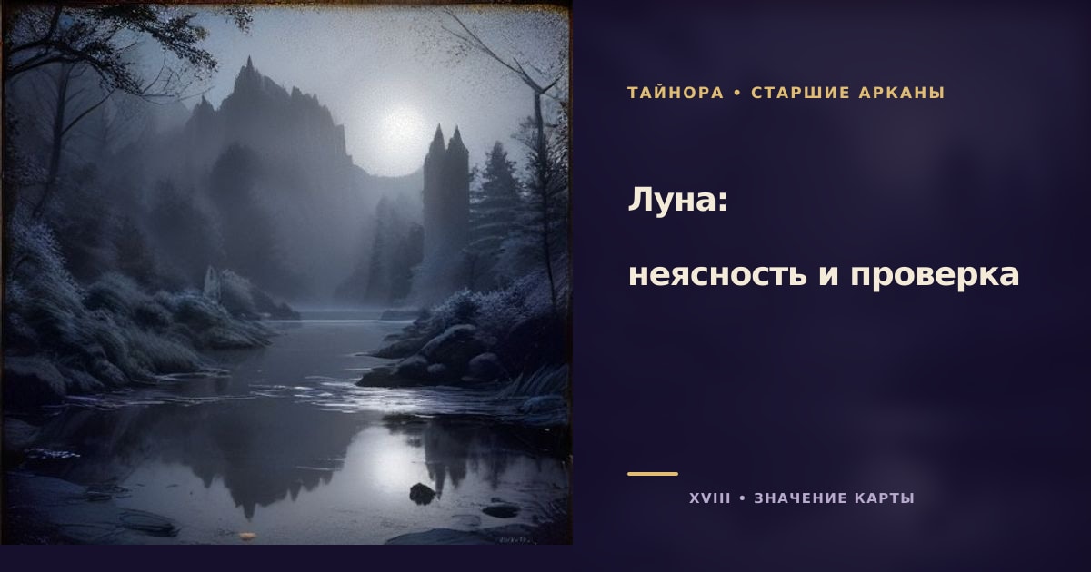 Серебряная луна в полосатом нимбе над тёмной водой между двумя каменными башнями