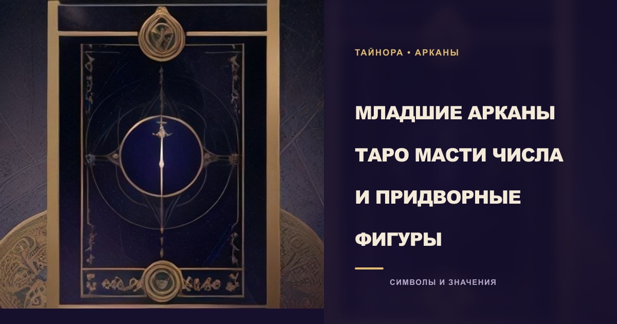 Карта Таро рубашкой вверх с золотым небесным кругом и тёмным полированным обсидианом