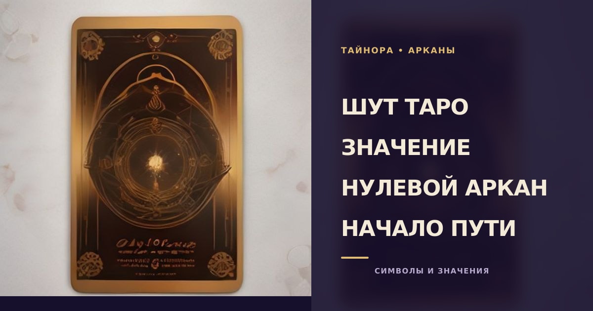 Карта Таро рубашкой вверх с золотым небесным кругом и белой розой у края обрыва