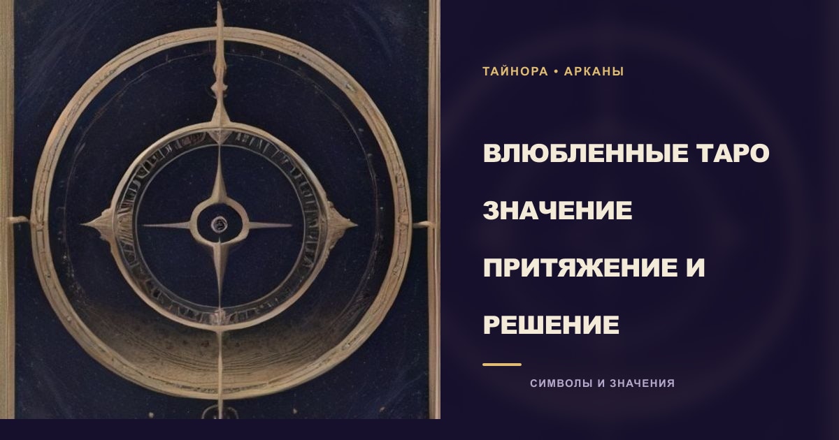 Карта Таро рубашкой вверх с золотым небесным кругом и круглым латунным астролябием