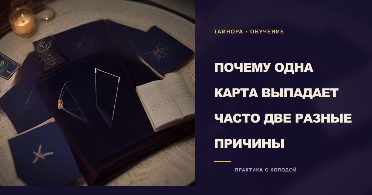 Учебная композиция с картами Таро и свечой с кольцом из семи звёзд