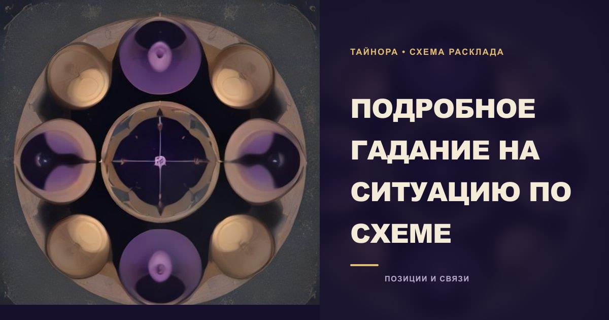 Карты Таро рубашкой вверх, разложенные по схеме с тремя небесными дисками без знаков