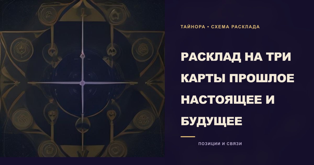 Карты Таро рубашкой вверх, разложенные по схеме с латунным лунным компасом